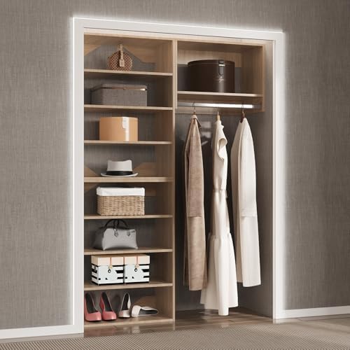 Modular Closet Organizer, Wood Tower Storage - Image 5