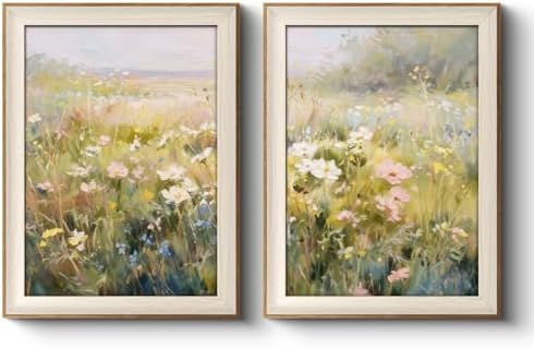 VIYYIEA Framed Impressionist Floral Botanical Wall Art Set, 12×16 Inch by VIYYIEAART