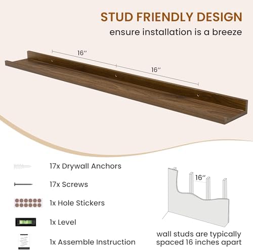 Picture Ledge Shelf, Floating Shelves - Image 5