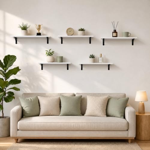 Floating Shelves for Wall Set of 5 - Image 4