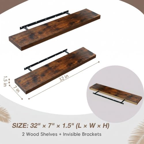 Lufia Floating Wall Shelves, MDF - Image 2