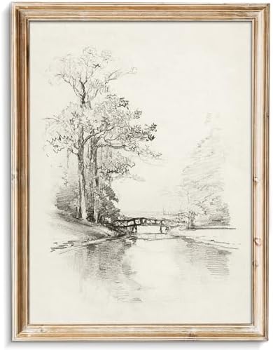 uniro Sketch Tree Canvas Wall Art Prints by uniro