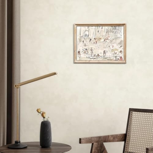 uniro Neutral Abstract Wall Art Prints | Minimalist Canvas Art - Image 2