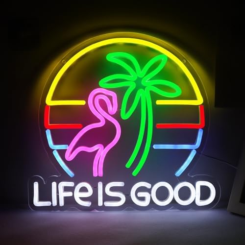 LIFE IS GOOD Cocktail Neon Signs by JFLLamp