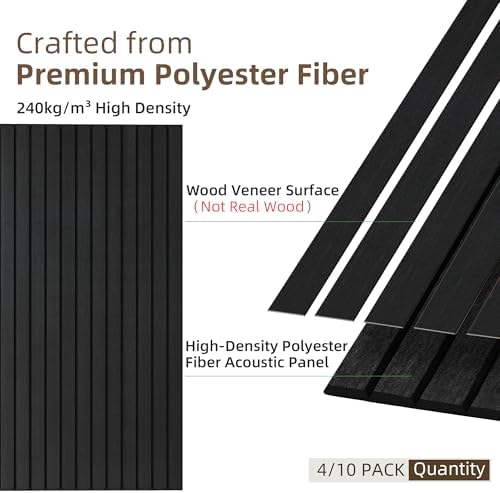TO-TH Acoustic Panels 10 Pack Decorative Noise Cancelling Wall Panel - Image 2