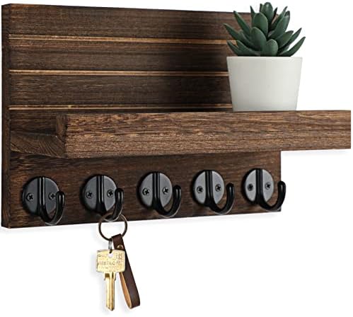 Lwenki Key Holder for Wall, Decorative Key and Mail Holder by Lwenki