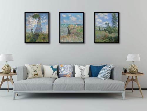 Woman with a Parasol by Claude Monet Canvas Wall Art, Oil Painting - Image 3