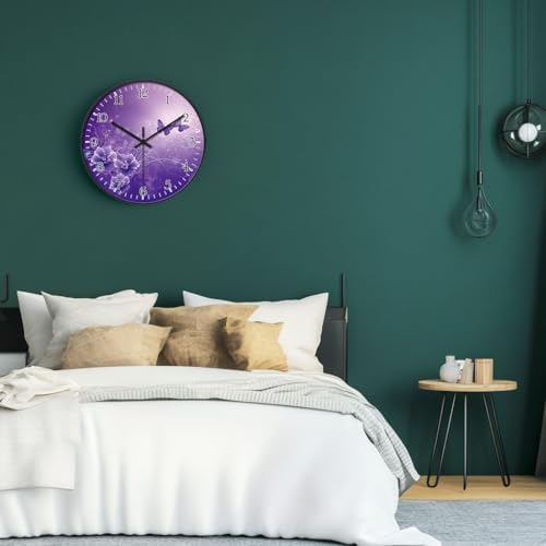 8 inch Decorative Wall Clock Battery Operated - Image 3
