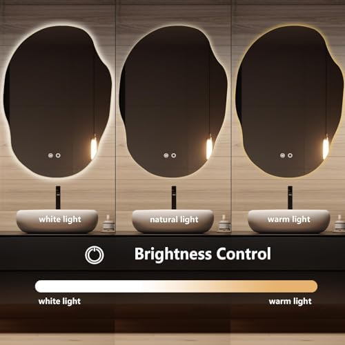 HOMECOOKIN LED Irregular Bathroom Mirror - Image 2