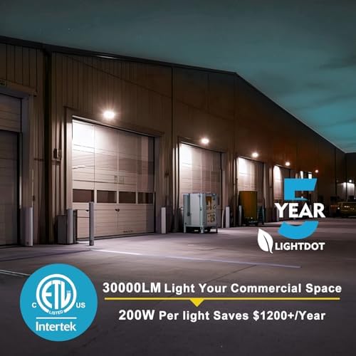 Lightdot 4 Pack 200W LED Wall Pack Lights, Outside LED Exterior Light - Image 3