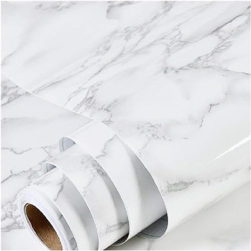 Marble Contact Paper White Extra Wide Peel and Stick by practicalWs