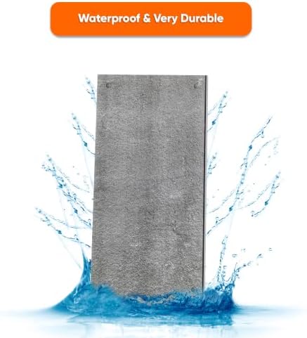 IZODEKOR 3D Concrete Look Wall Panels | 19.7 x 39.4 x 0.8 in | EPS Foam - Image 6