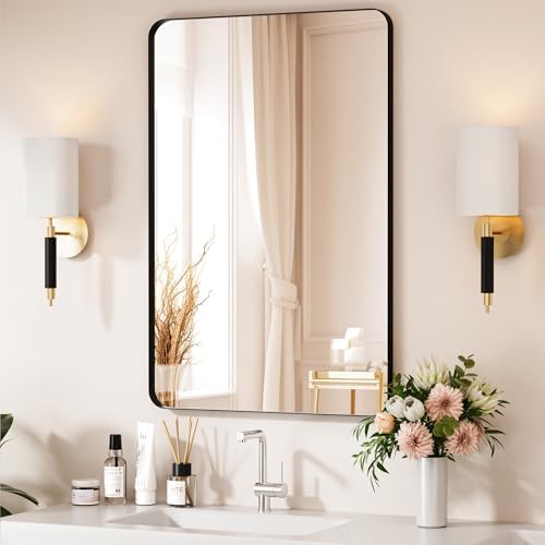Black Bathroom Mirror 24X36 Inch Bathroom Vanity Mirror by Venusmiles