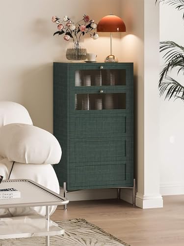 Dimoon 393” x 17.3” Green Contact Paper Grasscloth Peel and Stick Wallpaper - Image 4