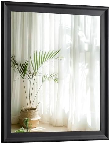 Black 30 x 36 Inch Rectangle Vanity Wall Mirror by WIOWUR