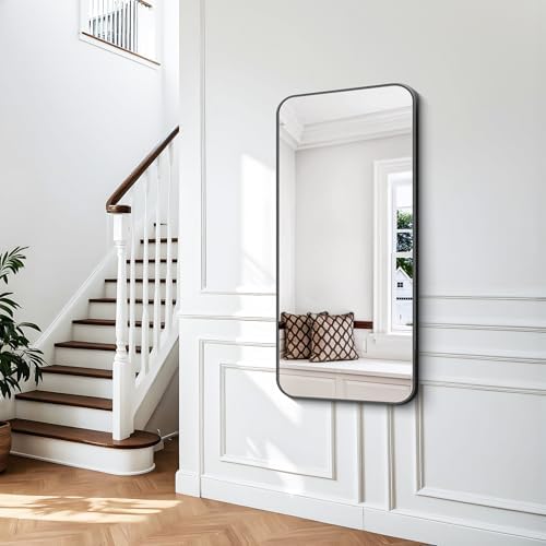 BONEWEI 24x48 inch Bathroom Mirror, Wall Mounted Bathroom Frame Vanity Mirror - Image 4