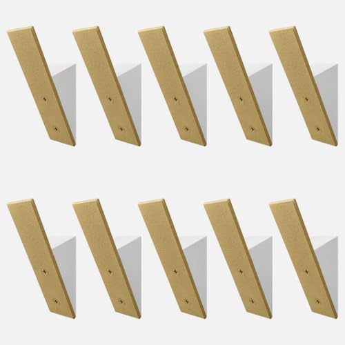 Homeforia Golden Coat Hook, High-End Wood & Metal, Modern Design by Homeforia