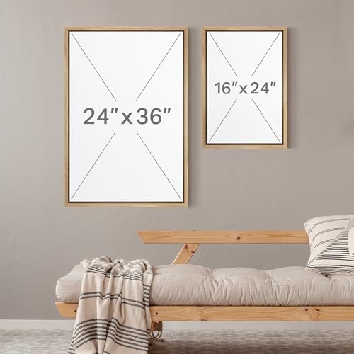 MUDECOR Framed Wall Art Print Set Minimalist Forest Mist - Image 6