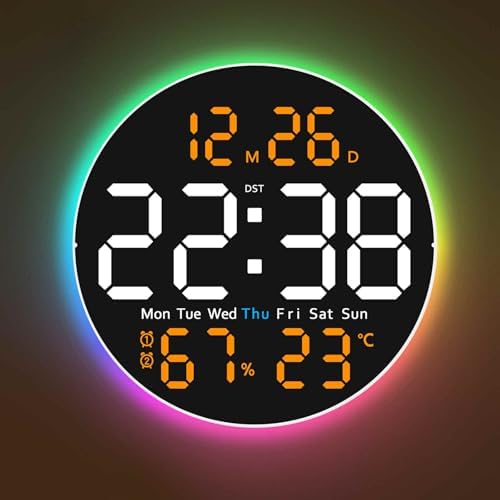 10 Inch Large Digital Wall Clock by GLOKUUCA