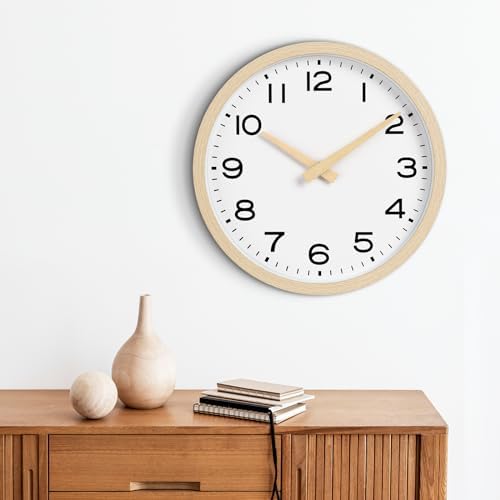 AKCISOT 10 Inch Wall Clock, Silent Battery Operated Analog Clock - Image 6