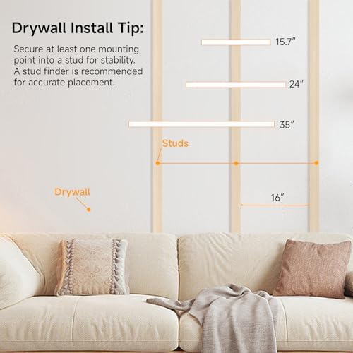 15.7in Oak Floating Shelves for Wall, Home Decor - Image 6