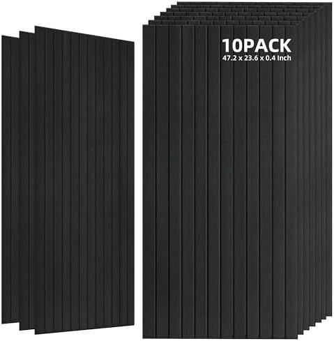 TO-TH Acoustic Panels 10 Pack Decorative Noise Cancelling Wall Panel by TO-TH