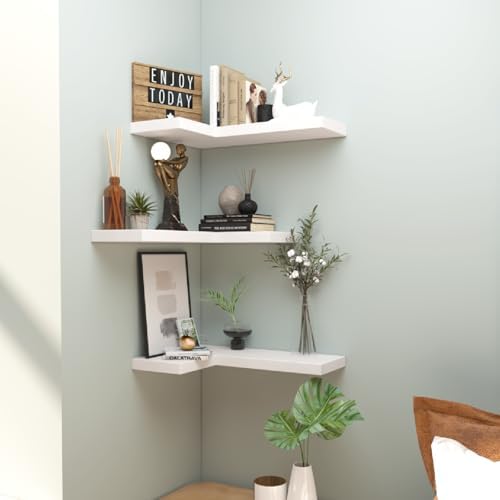 Floating Corner Shelves Wall Mounted - Image 2