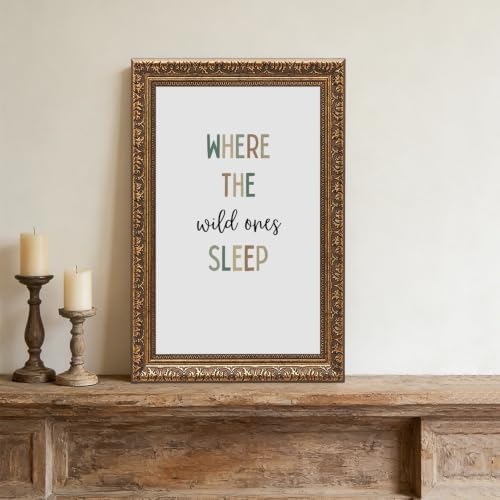 Framed Where the Wild Ones Sleep Poster Canvas Print Art Boho Wall Decor - Image 2