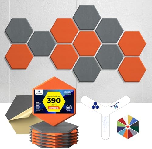 Self-Adhesive Acoustic Panels, 2nd Generation Sound Absorbing Panel, by DEXMOKO