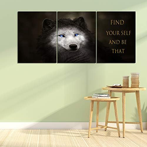 Yetaryy Wolf Canvas Quotes Wall Art Inspirational Entrepreneur Motivational - Image 2