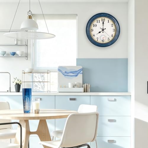 Wall Clock Battery Operated Silent Rustic Wall Clocks - Image 3