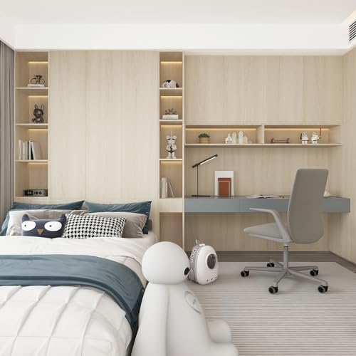 Wide 48"x118" Beige Wood Contact Paper Textured Peel and Stick Wallpaper - Image 7