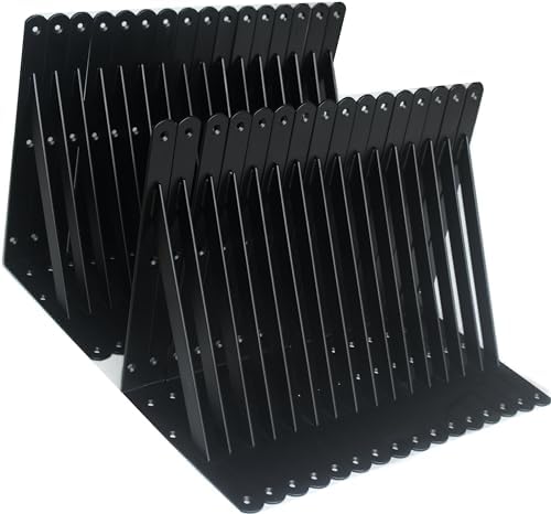40 Pack L11 x H 8" Black Heavy Duty Shelf Brackets by MHMYDZ