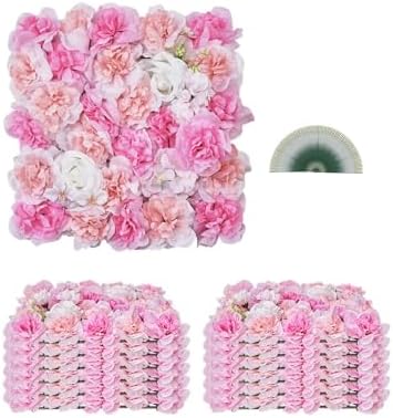 VEVOR 3D Flower Wall Panel, Artificial Floral Wall Background Mesh Backing Mat by VEVOR