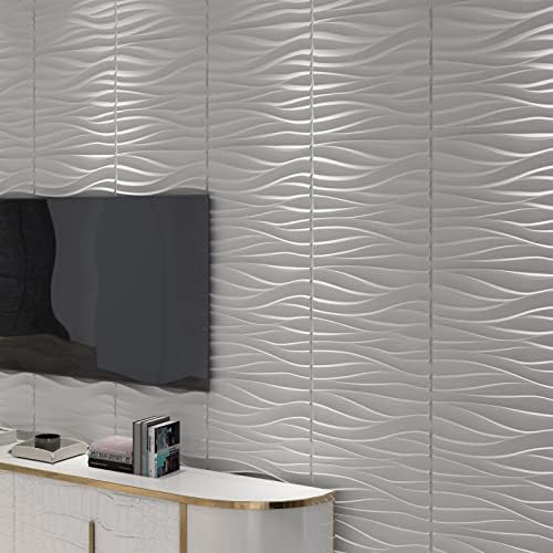 Art3d 19.7" x 19.7" Wall Panel Wavy - Image 6