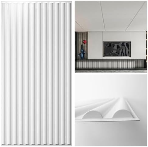 Art3d Semi-Cylinder 3D Drop Ceiling Tiles, 2 x 4 ft by Art3d