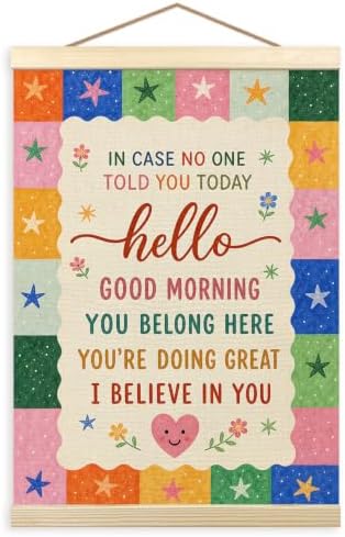 madalo Motivational Classroom Wall Art Poster Hanger Frame 12x16 Inch by Unknown