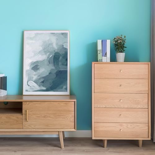Teal Blue Peel and Stick Wallpaper 23.6"x118" Solid Colour Contact Paper Modern - Image 3