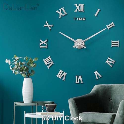 DIY Frameless Wall Clock, Adjustable Up to 52” - Image 3