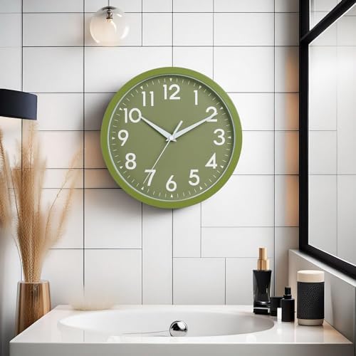 DAXSMY 10 Inch Wall Clock, Battery Operated Silent Non Ticking - Image 6
