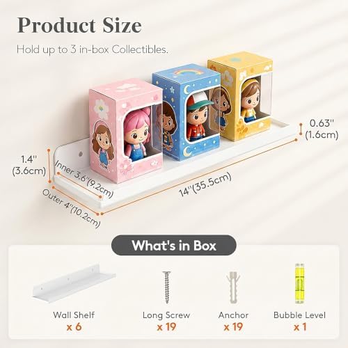 Lifewit Acrylic Floating Shelves - Image 3