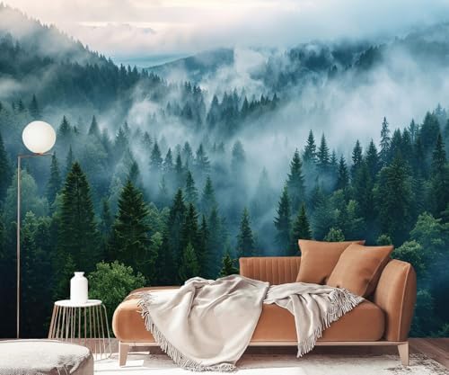YQWDMX - Misty Forest Wallpaper self-Adhesive wall murals - Image 2