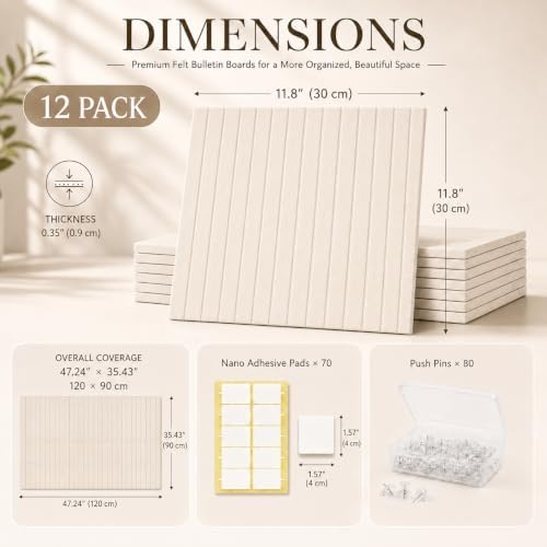Large Felt Bulletin Board Squares - Image 4