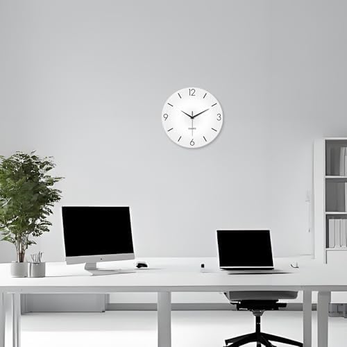 XFM Modern Simple Wall Clock 16 Inch White Minimalist - Image 5