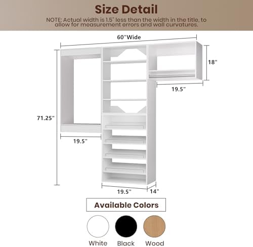 ROOMTEC Modular Closet System, Wooden Tower - Image 2