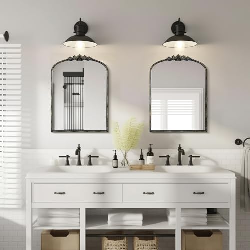 WallBeyond Black Vintage Mirror - Image 3