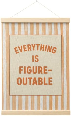 FGFK Everything Is Figureoutable Inspirational Wall Art Poster Hanger Frame by WelcometoFGFKhome