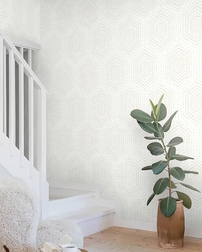 Heroad Hexagon Peel and Stick Wallpaper Boho Contact Paper Geometric Wallpaper - Image 6