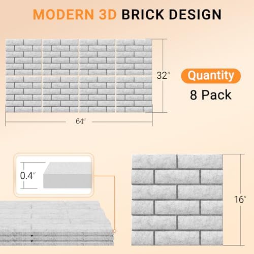8 Pack Brick Acoustic Panels - Image 2