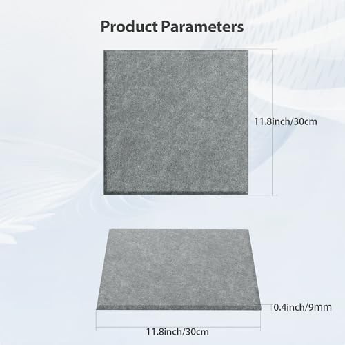 12 Pack Square Acoustic Panels Self Adhesive Sound Proof Foam - Image 6